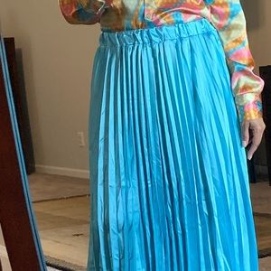 Aqua Pleated skirt